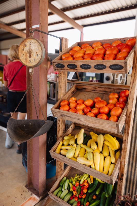 Locally grown vegetables for sale