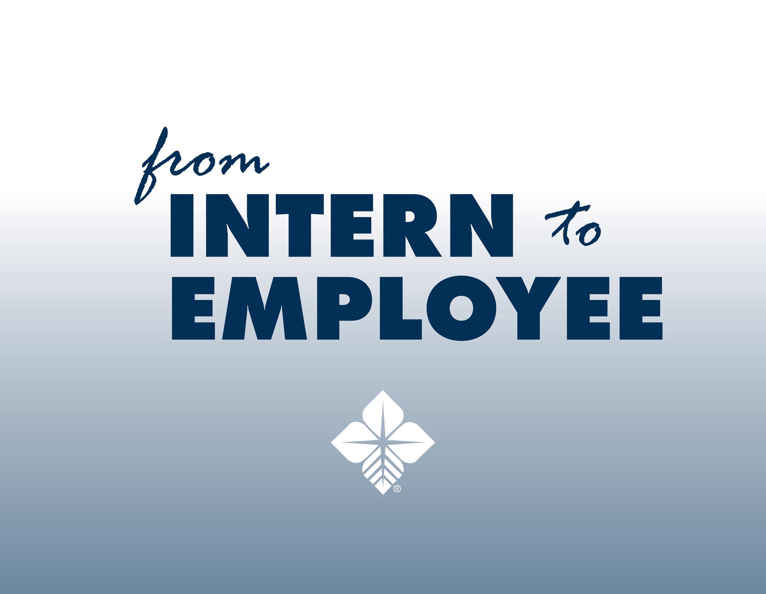 From intern to employee